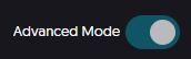 Advanced mode toggle